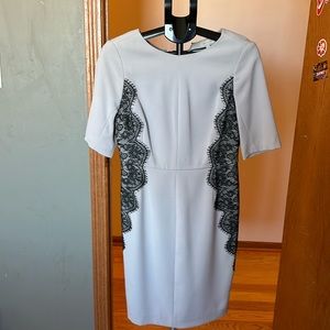 The Limited gray and black dress. Great for a wedding or party